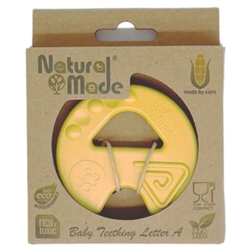 NATURAL MADE 嬰兒字母認知玩具 固齒功能（字母A） (商家直送-5個工作天內送到府上)