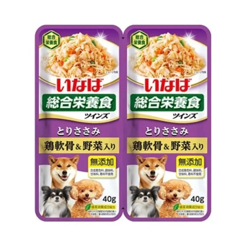 INABA <Twins> 雞肉配雞軟骨和野菜 (40g x 2) TW-07