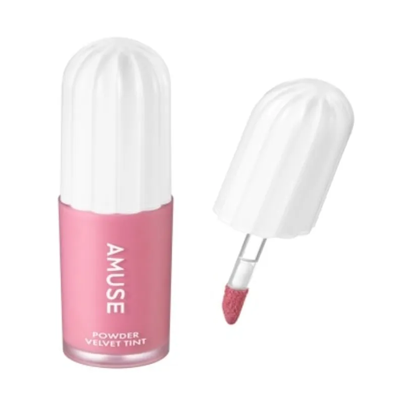 AMUSE 絲绒霧面啞光唇泥 - 04 桃花瀰漫