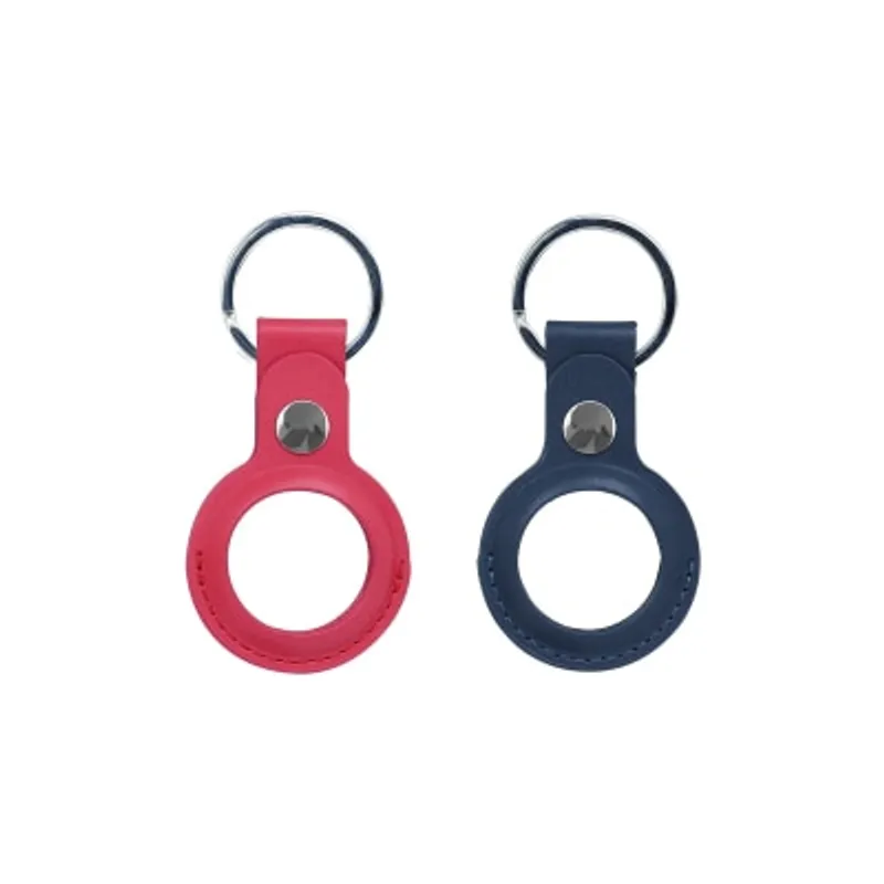 inno3C 創品 i-AT2R AirTag 皮革保護套裝 (藍色 & 紅色)