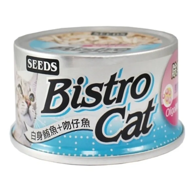 種子 [Bistro Cat] 白身鮪魚+吻仔魚+Oligo寡糖 (80g) 貓罐頭 820468