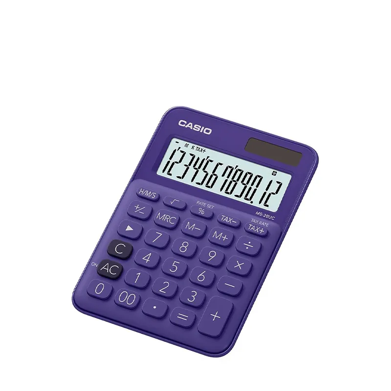 CASIO 迷你桌上型计算器(紫色) MS20UC/PL