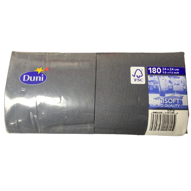 NAPKINS D-SOFT 24X24cm BLACK