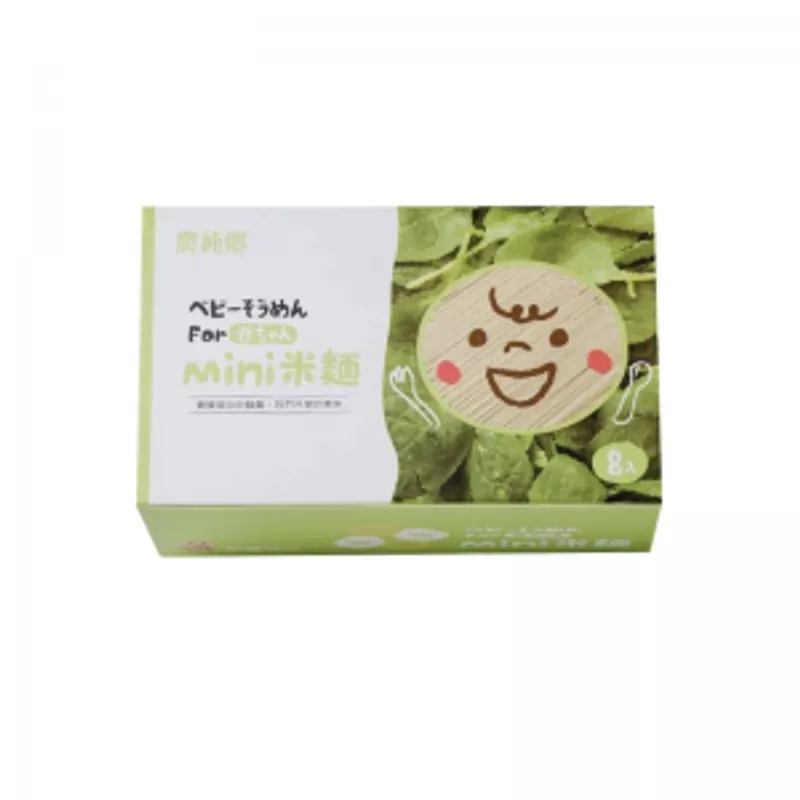 台灣農純鄉寶寶無鹽mini米麵(菠菜/紫薯)30盒裝