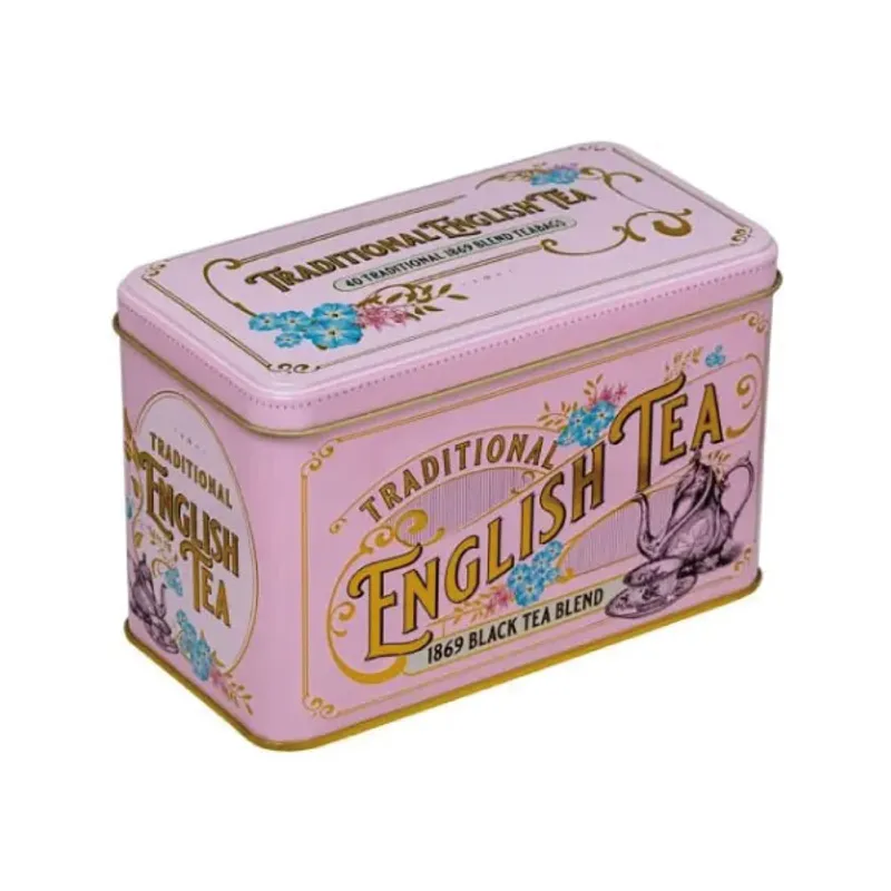 英国NEW ENGLISH TEA英式维多利亚复古铁罐茶-玫瑰色