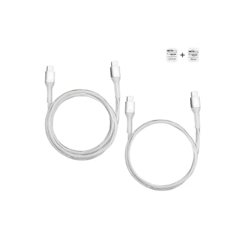 haha TRAVEL H-100C-2P 100W Type-C to Type-C 充電線套裝 (120cm + 30cm)