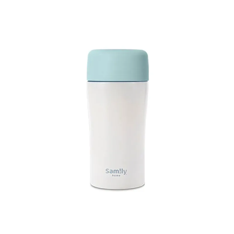 Samily 200ml 真空玻璃保温杯 - 粉蓝