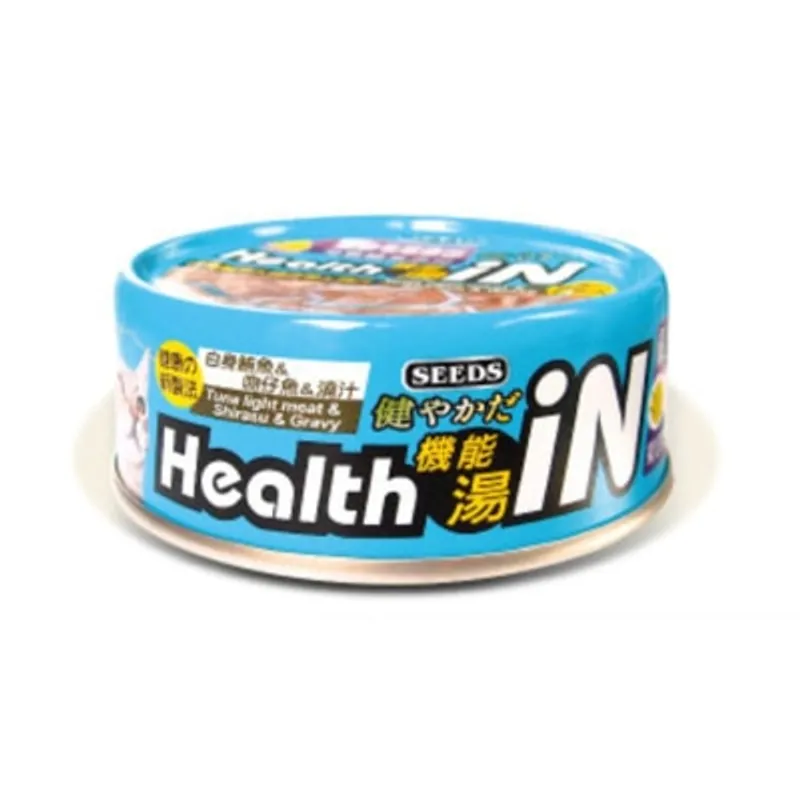 種子 [Health iN] 白身鮪魚+吻仔魚+果寡糖 (80g) 貓罐頭 822066