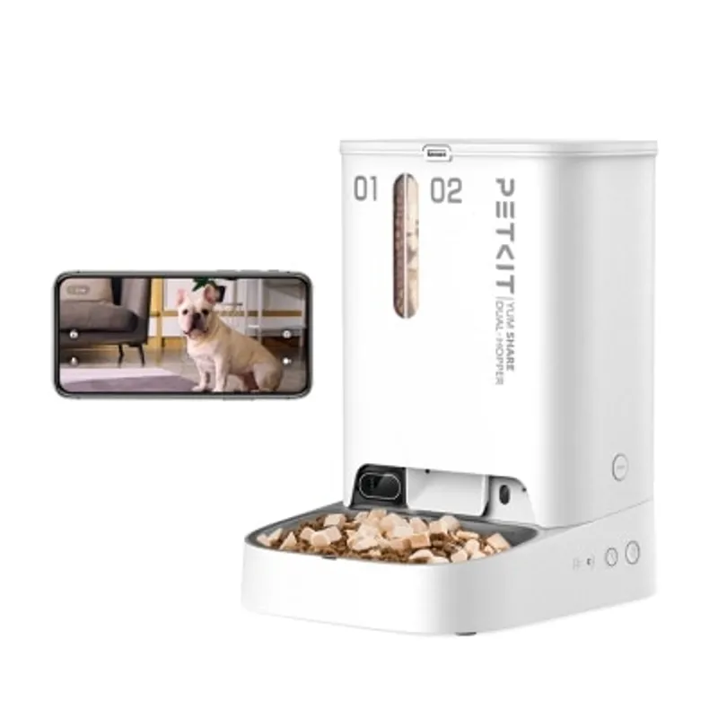 PETKIT Yumshare DUAL-HOPPER智能餵食器(鏡頭版 / 實時影像) (5L) 302713