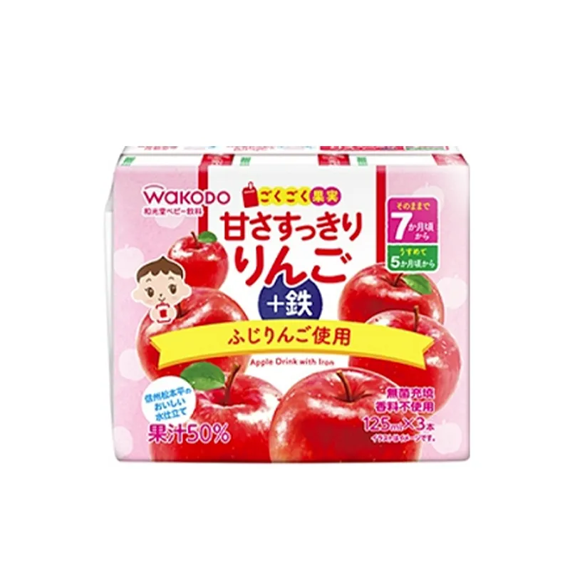 和光堂7个月起婴儿苹果汁 (125ml X 3包)