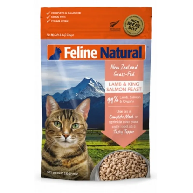 F9 Feline Natural 脫水鮮肉貓糧 – 羊肉及三文魚配方