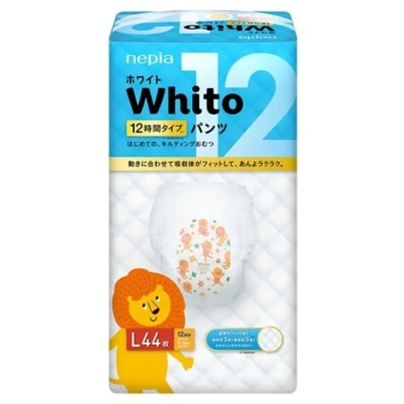 NEPIA WHITO nepia妮飄Whito極致親膚吸收嬰兒學習褲(12H) L 44片