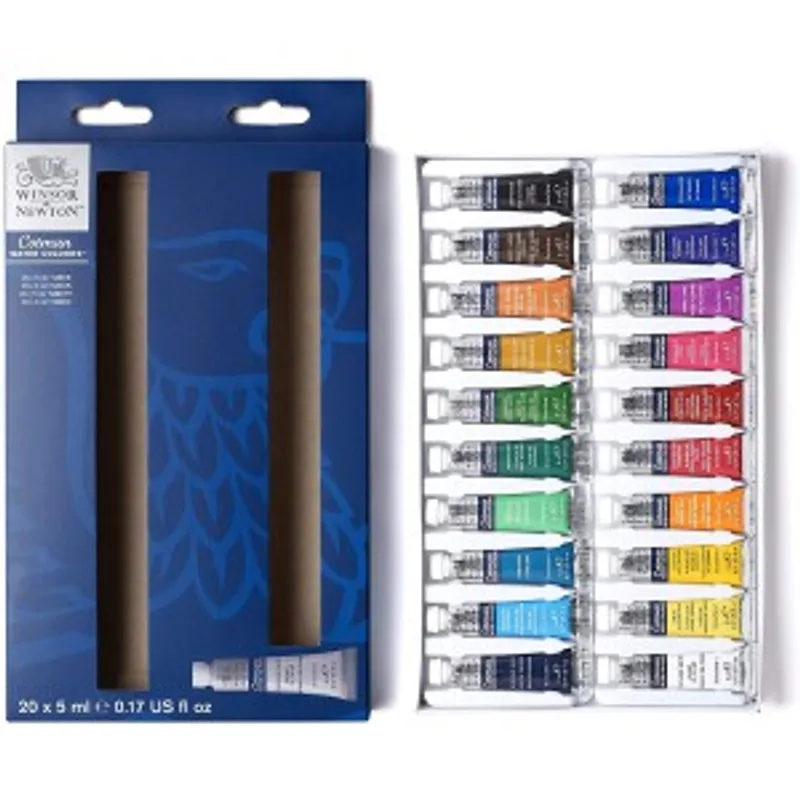 WINSOR & NEWTON Cotman水彩 20色鋁管套裝