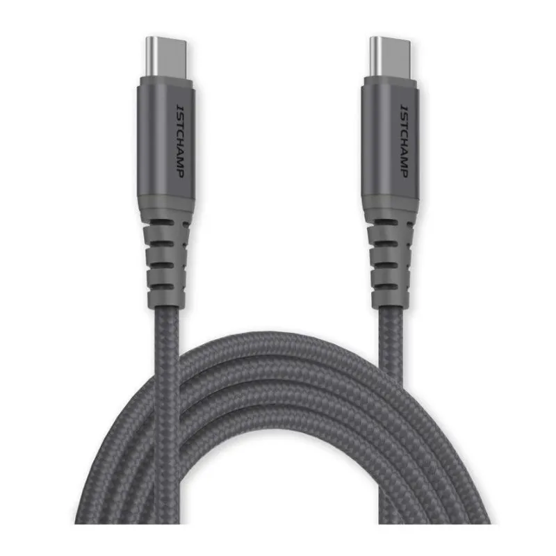 FIRSTCHAMPION USBType-CtoType-C連接線120cm(灰色) FCTC2CENP120/GREY