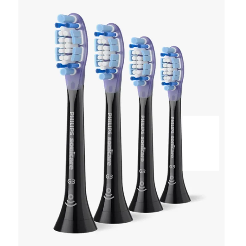 PHILIPS 牙齦健康刷頭 4枝裝 HX9054/86 黑