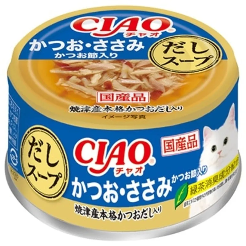 INABA CIAO 高湯 鰹魚 雞肉 (75g) 成貓罐頭 815829
