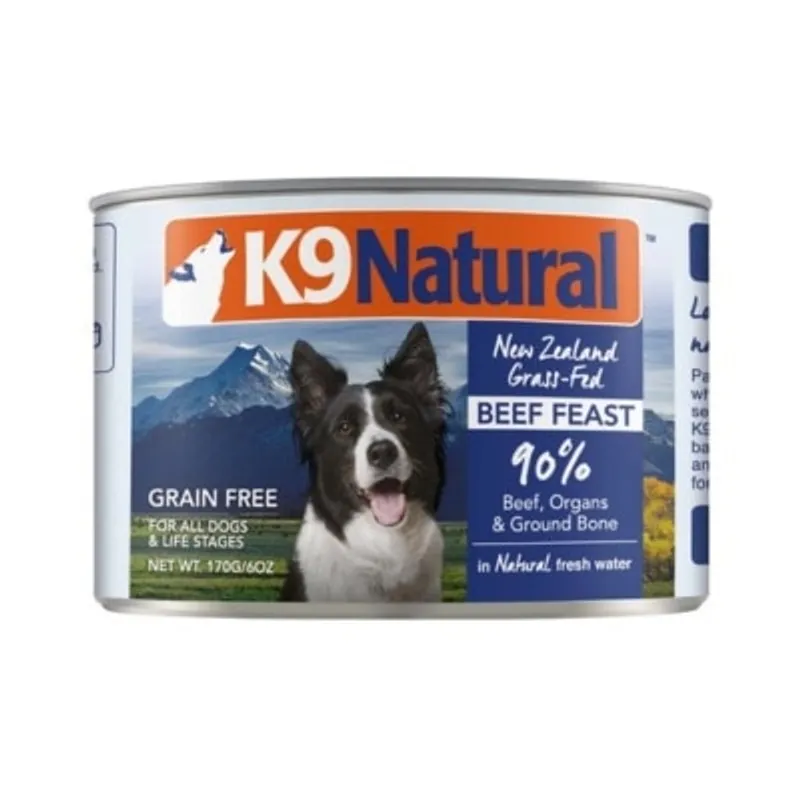 K9 Naturals [K9-C-B170] - 牛肉盛宴 主食狗罐頭 170g