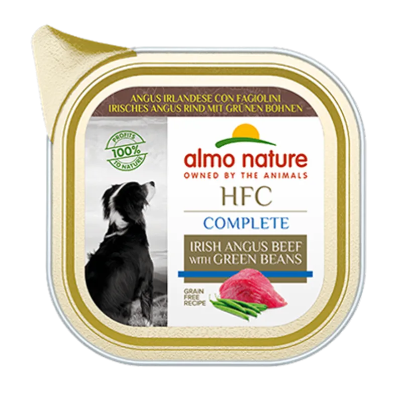 ALMO NATURE HFC Complete 愛爾蘭安格斯牛肉配青豆 (85g) almo nature 狗餐盒