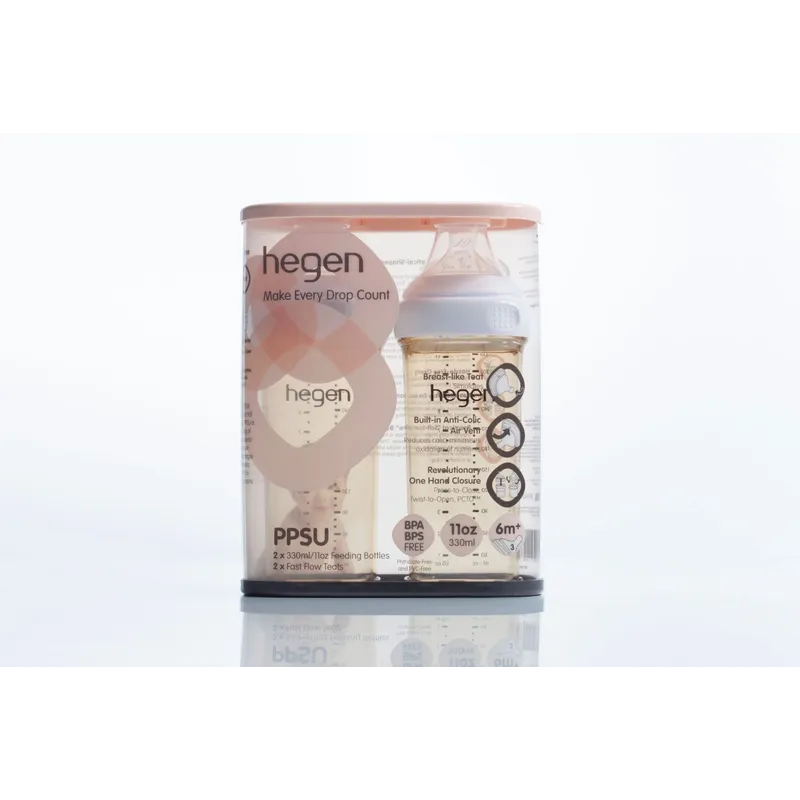 Hegen – PCTO™ PPSU多功能寬口奶瓶 330ml/11oz (2支裝)