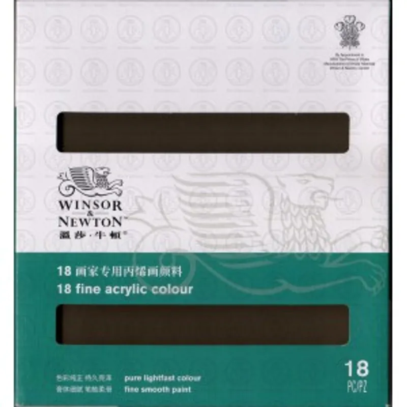 Winsor & Newton 溫莎牛頓畫家專用丙烯畫顏料套裝 18色