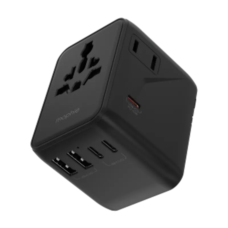 Mophie Essential 70W GaN 5-Ports 旅行充電轉插 (顏色:黑色/白色)