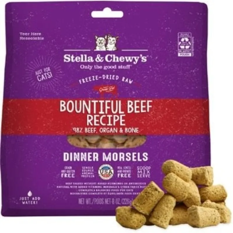 Stella & Chewy's 凍乾生肉主糧 寬牛大量 (牛肉配方) 貓糧