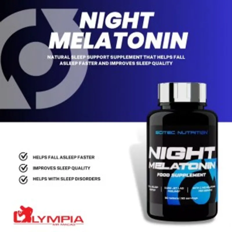 Scitec Night Melatonin 褪黑素 - 90粒