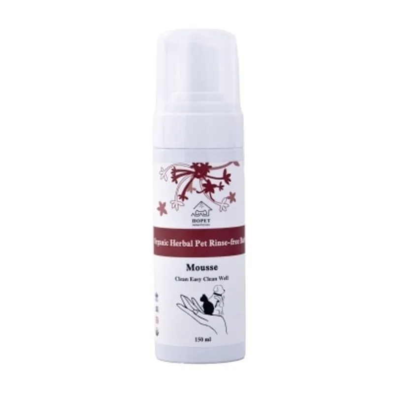 HOPET 有機植萃 寵物乾洗泡沫 150ml