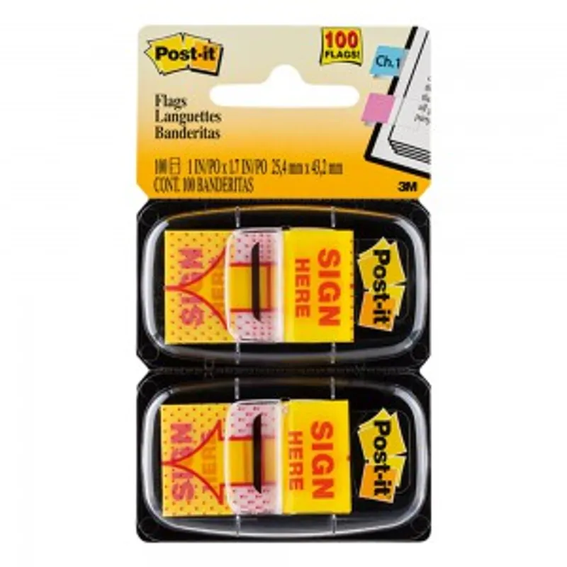 3M™ Post-it® 680-SH2 Sign Here告示貼(孖裝)