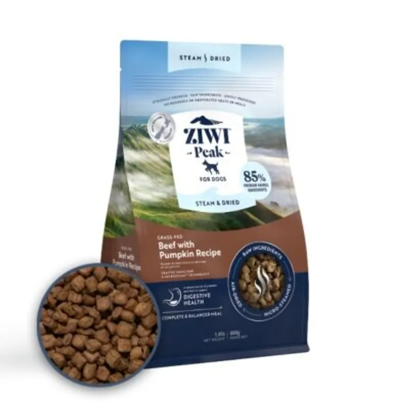 Ziwipeak 巔峰 微蒸風乾系列 微蒸風乾狗糧 草飼牛肉 配南瓜 食譜