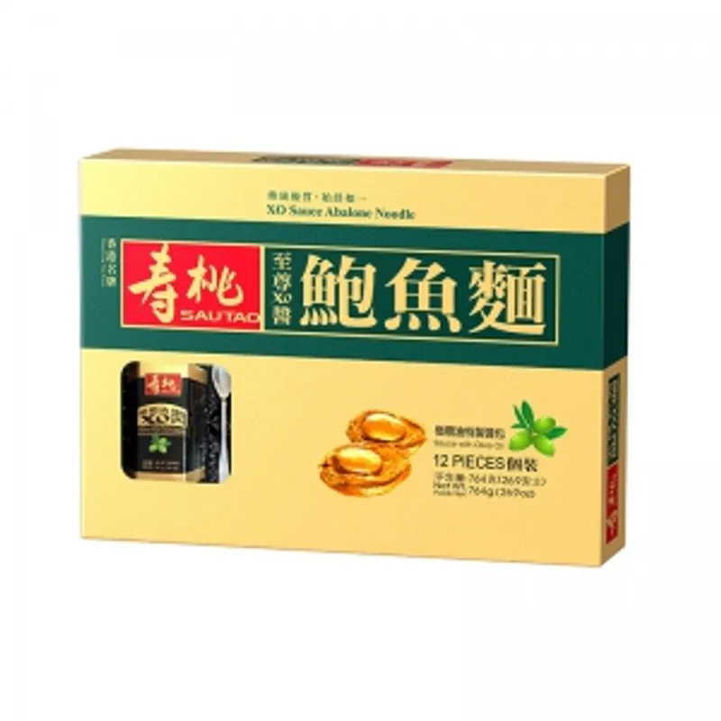 【促銷價】壽桃至尊XO醬鮑魚麵764g (1盒裝 6盒裝/箱)