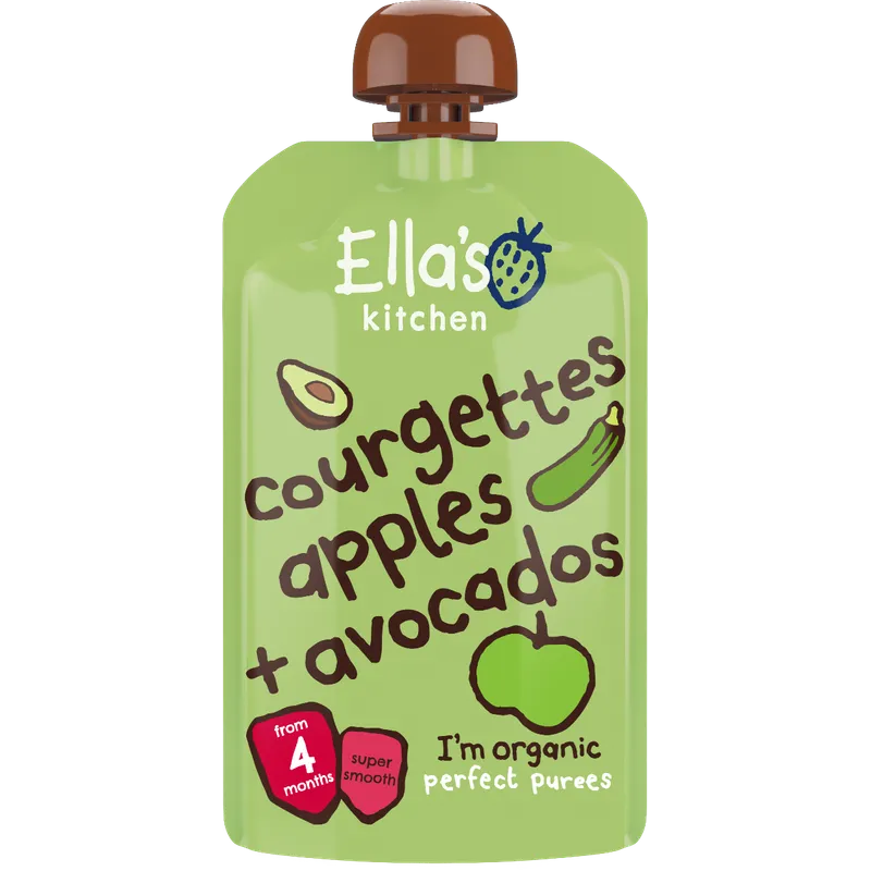 Ella's Kitchen 有機牛油果蘋果西葫蘆果蓉120克