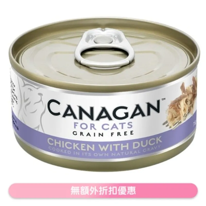 CANAGAN 雞肉伴鴨肉貓罐頭(75g) - Canagan 原之選