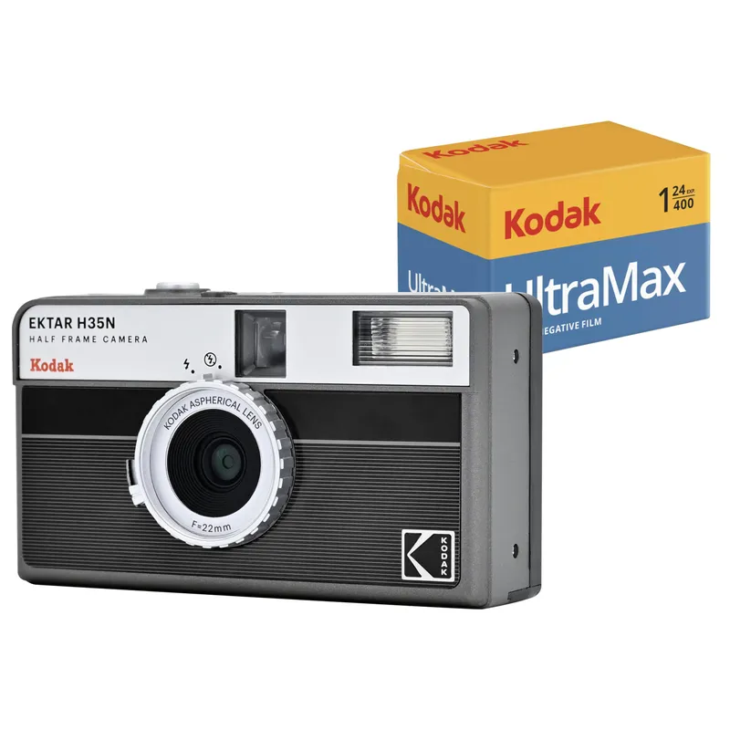 KODAK 半格菲林相機套裝(條紋黑) EKTARH35NFILMBUNDLE/STRIPEDBLACK