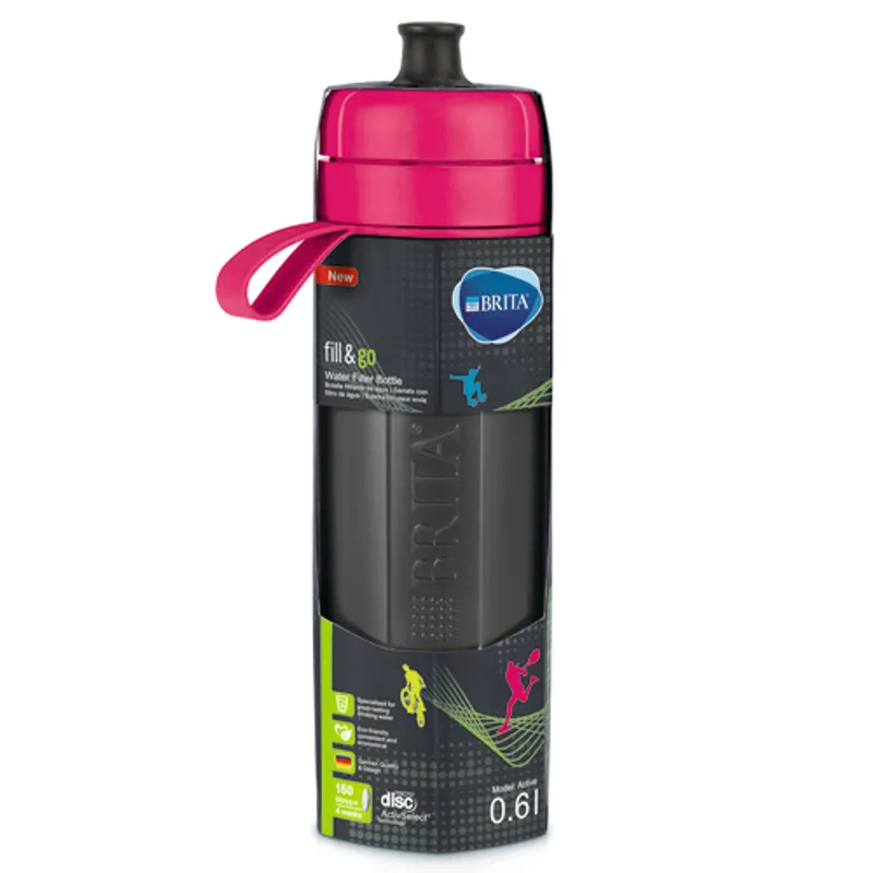 BRITA 運動濾水瓶 粉紅色 FILL & GO ACTIVE