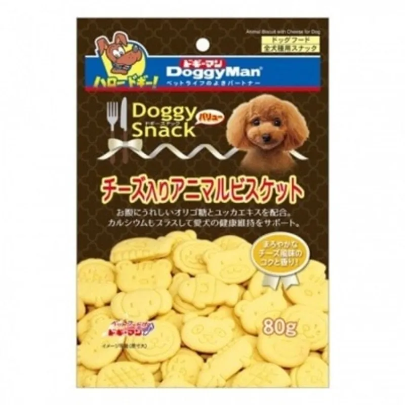 DOGGYMAN 芝士味動物造型狗餅乾 (80g) - DoggyMan