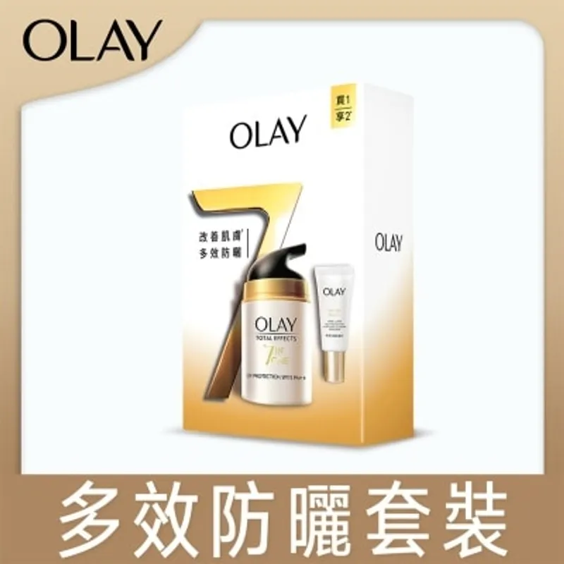 OLAY 多效防曬霜SPF15 PA++50克 + 輕透防曬隔離乳10 毫升