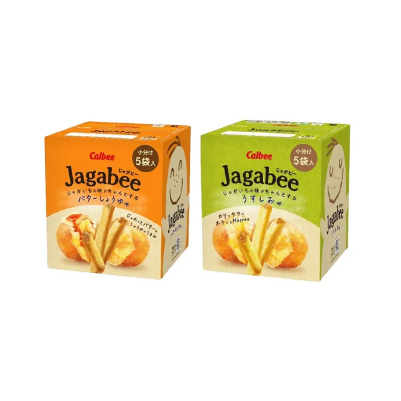 日本Calbee Jagabee 盒装薯条(淡盐味/酱油牛油味)