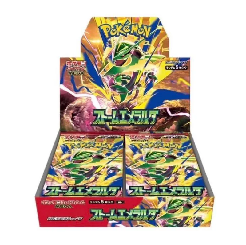 日版 Pokemon TCG 寶可夢卡牌遊戲 日文版 MEGA超級進化(M6-ストームエメラルダ-擴充包-1盒)