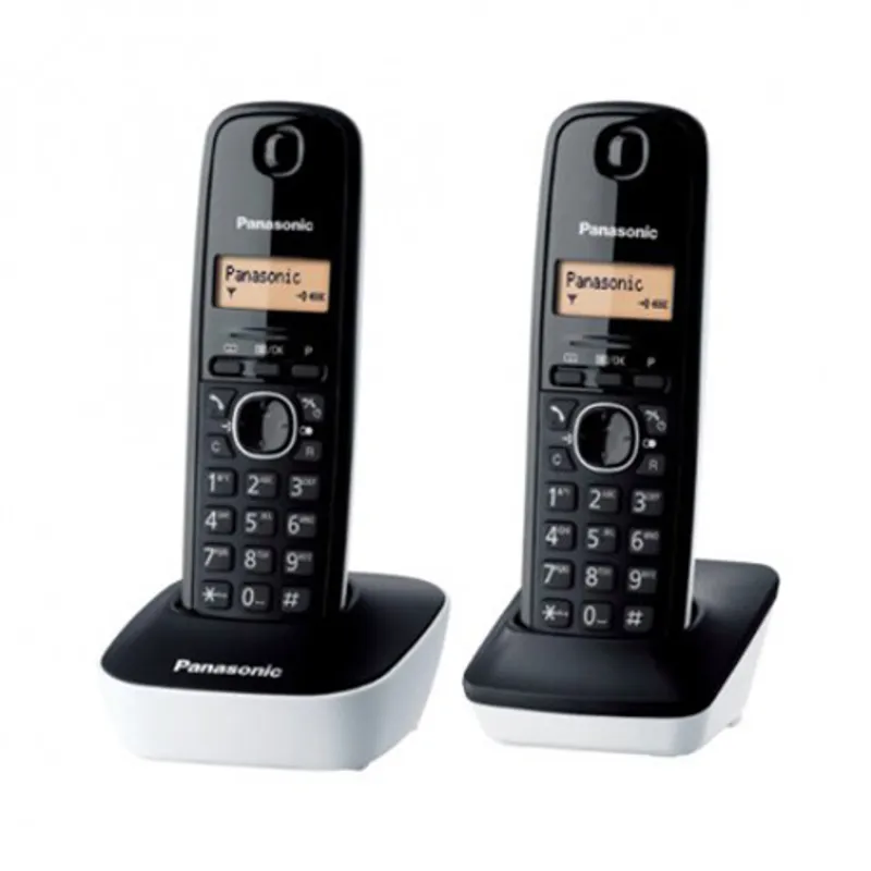 PANASONIC 雙子機無線電話 KX-TG1612HKW白