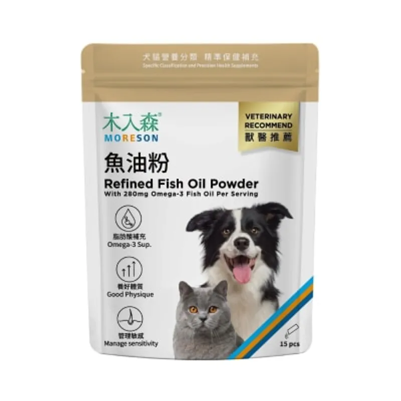 貓犬魚油粉 (1.25g x 15 包) 貓狗適用 - 木入森