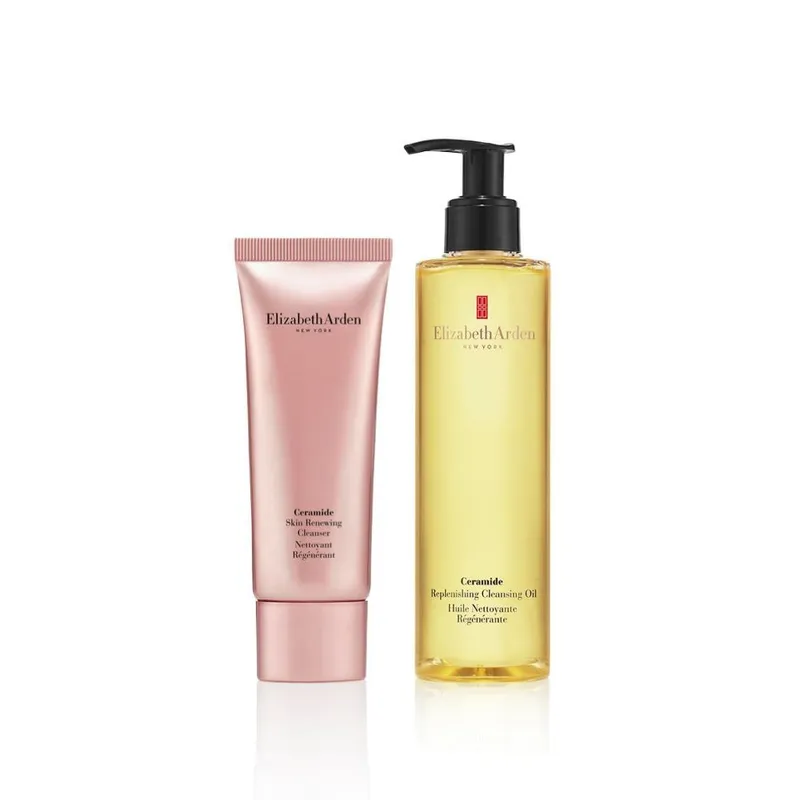 ELIZABETH ARDEN 神经酰胺焕肤洁面乳 + 卸妆油套装
