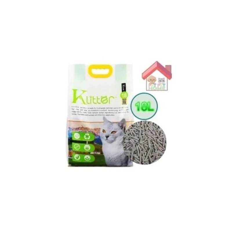 KLitter [原裝行貨] 竹炭 K Litter Double Duty雙效除臭 豆腐貓砂 2.0mm 18L, 新配方加入蘇打粒有疏氣孔 升級版 香港原裝行貨