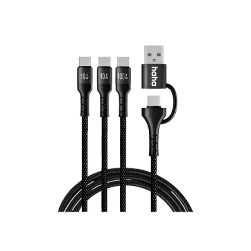 haha TRAVEL 100W 2in3快速充電數據線