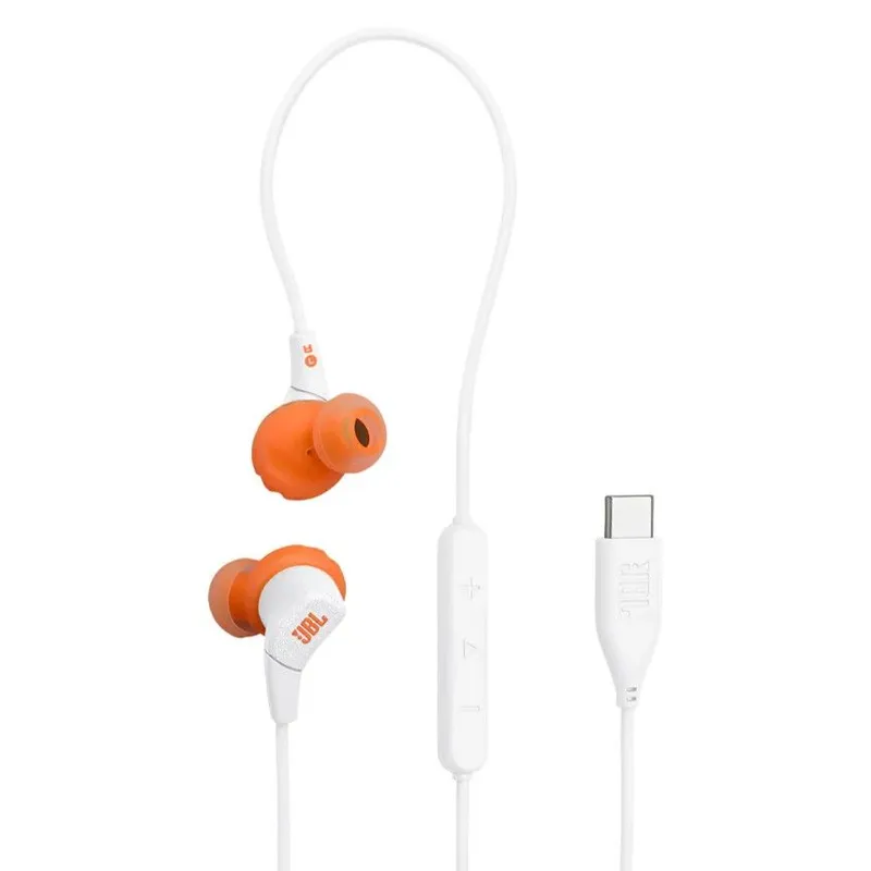 JBL USB-C 有線運動耳機(白色) ENDURANCERUN3CUSB-C/WHITE
