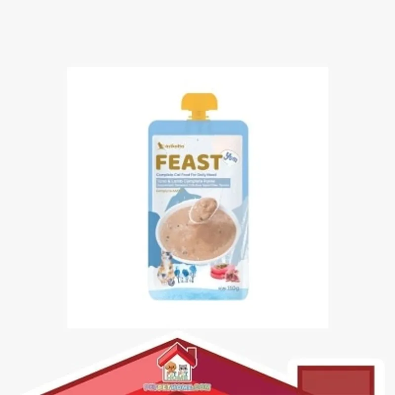 astkatta Astkatta Feast 鮮肉盛宴營養貓貓主食濕包 吞拿魚 & 羊肉 110g [P00165]
