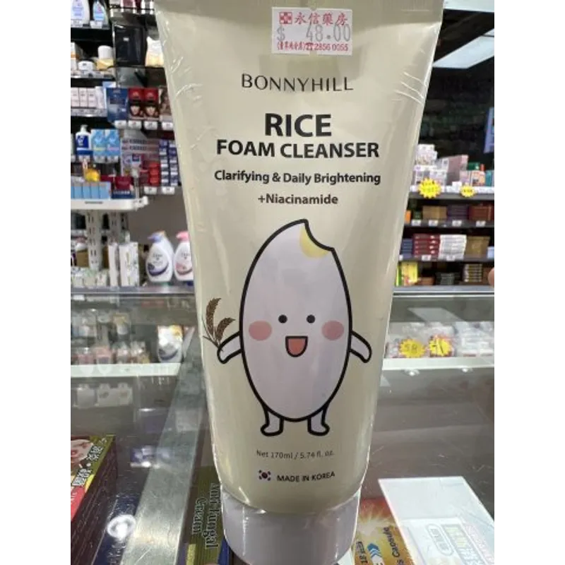 BONNYHILL大米深層潔淨洗面泡沫170ML