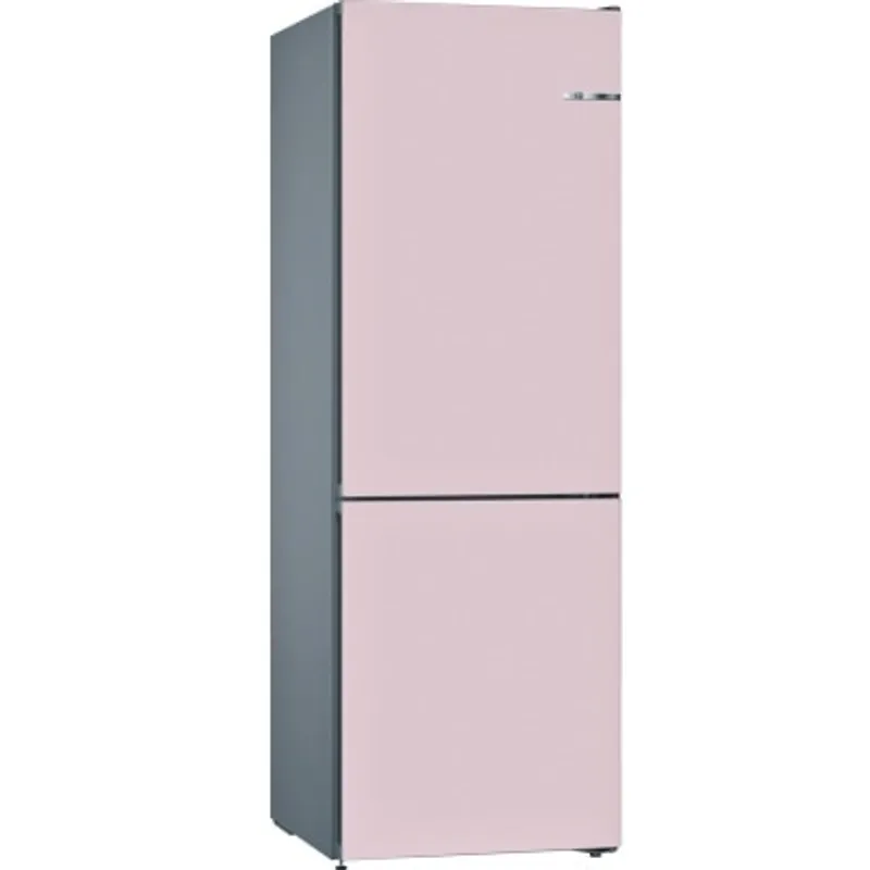 BOSCH 323公升無霜德國製易潔防鏽門板玫瑰粉雙門下置式雪櫃 - KVN36CPEA2