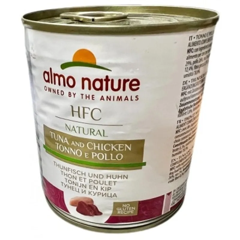ALMO NATURE HFC Natural 雞肉 吞拿魚(290g) almo nature狗罐頭