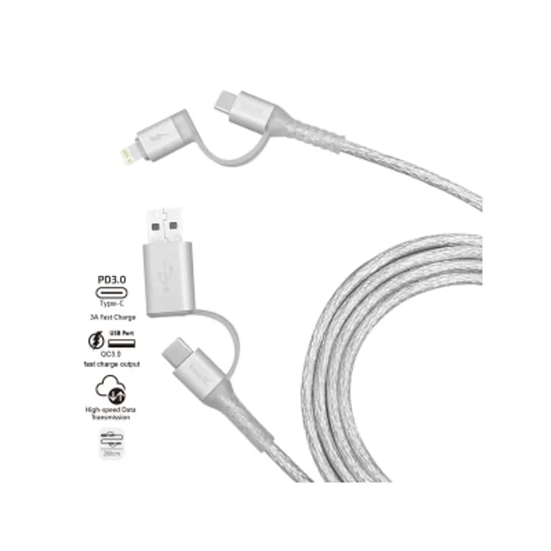 inno3C 創品 i-4LA-20 4 in 1 Lightning/Type-C to USB/Type-C 線 (2米)
